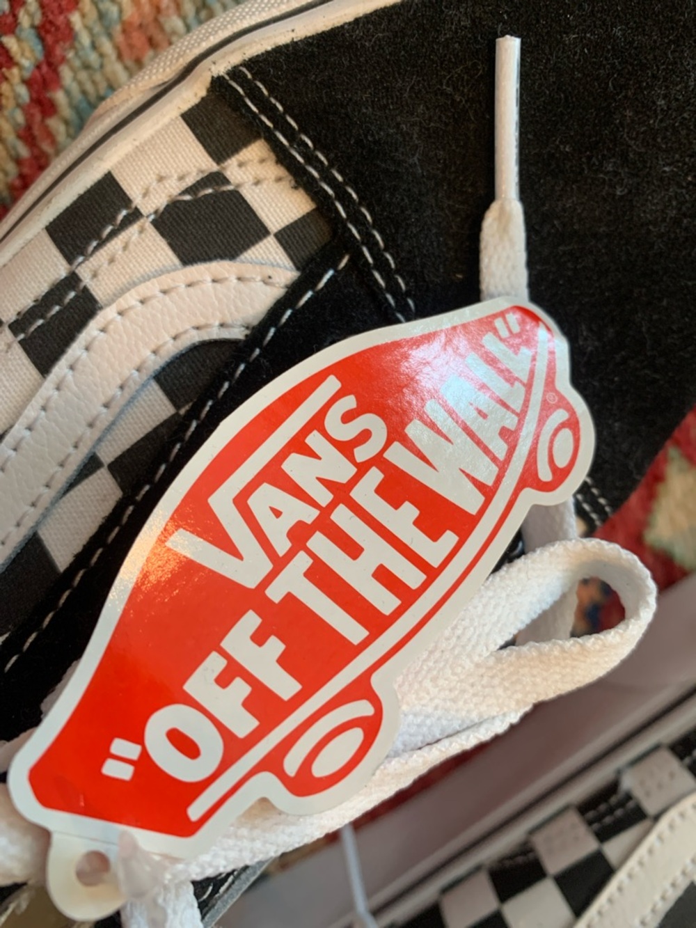 Vans Checkerboard Old Skool - Black & White - Picture 2 of 5